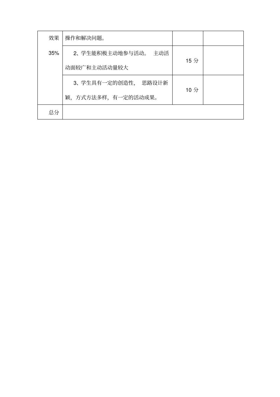 学校综合实践活动教学评价表_第2页