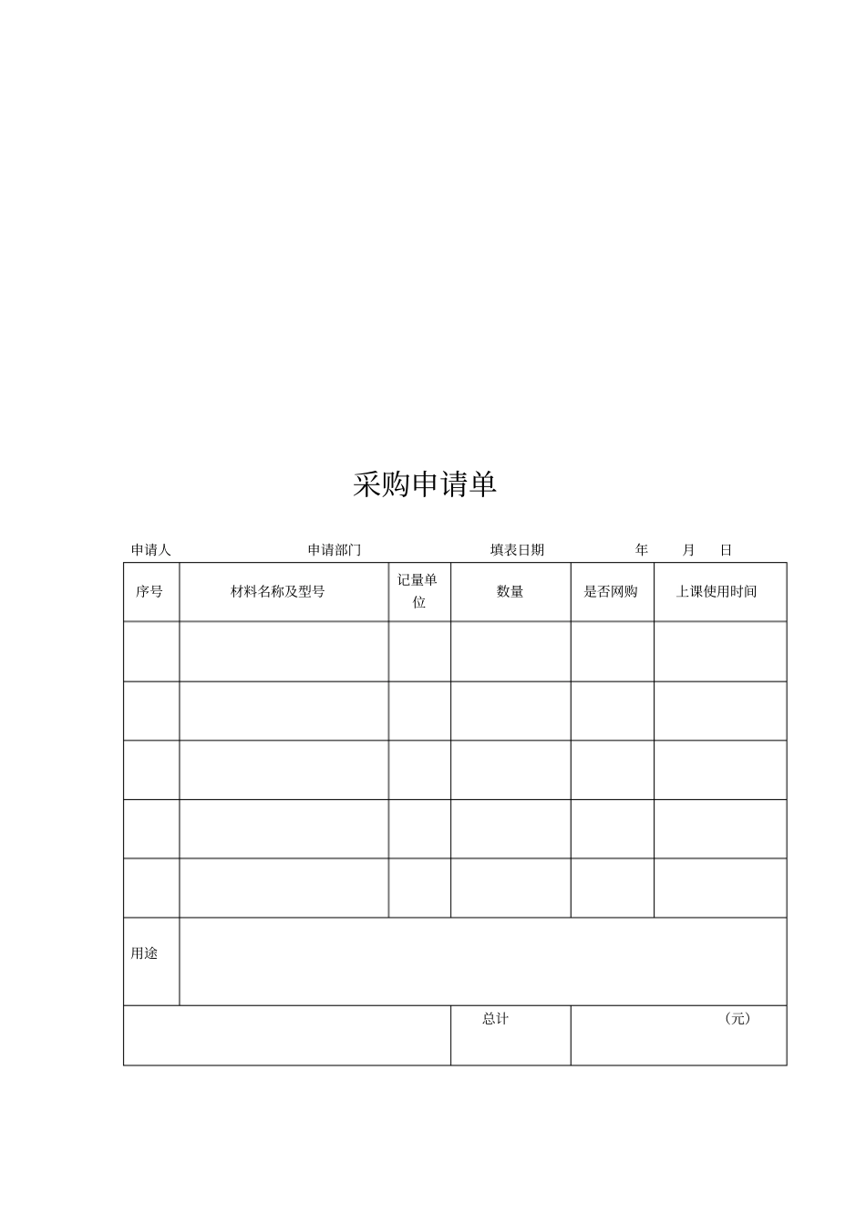 学校采购申请单最新_第2页