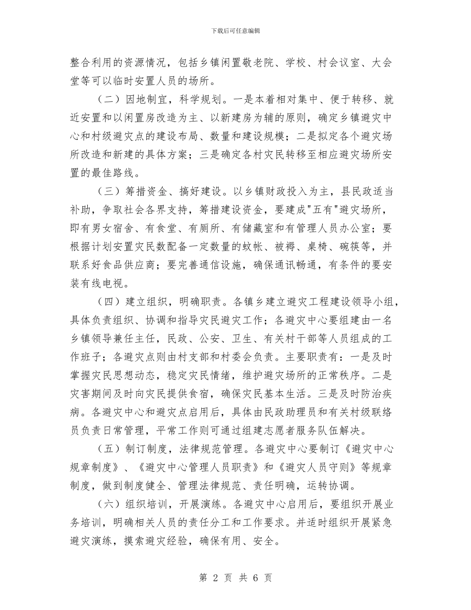 开展避灾工程建设计划与异常反应处置应急预案汇编_第2页