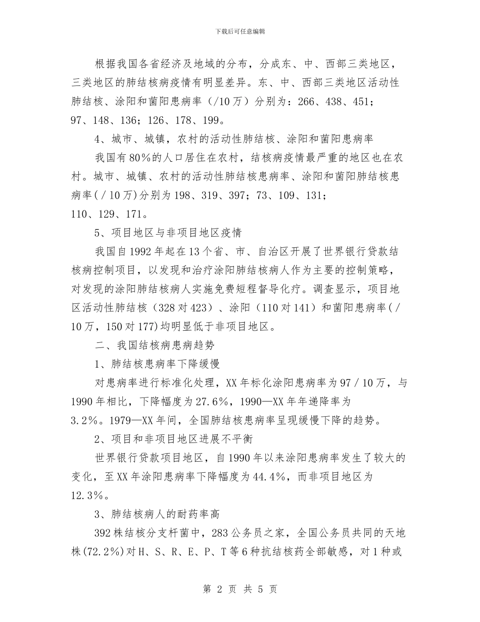 我国结核病流行状况与我家代代有雷锋演讲稿汇编_第2页