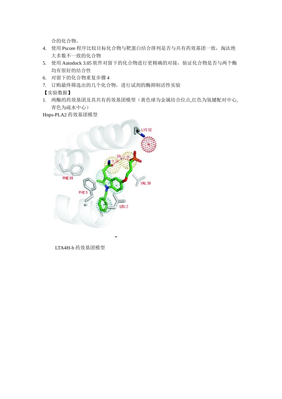 分子对接技术与共有药效基团比对法_第3页