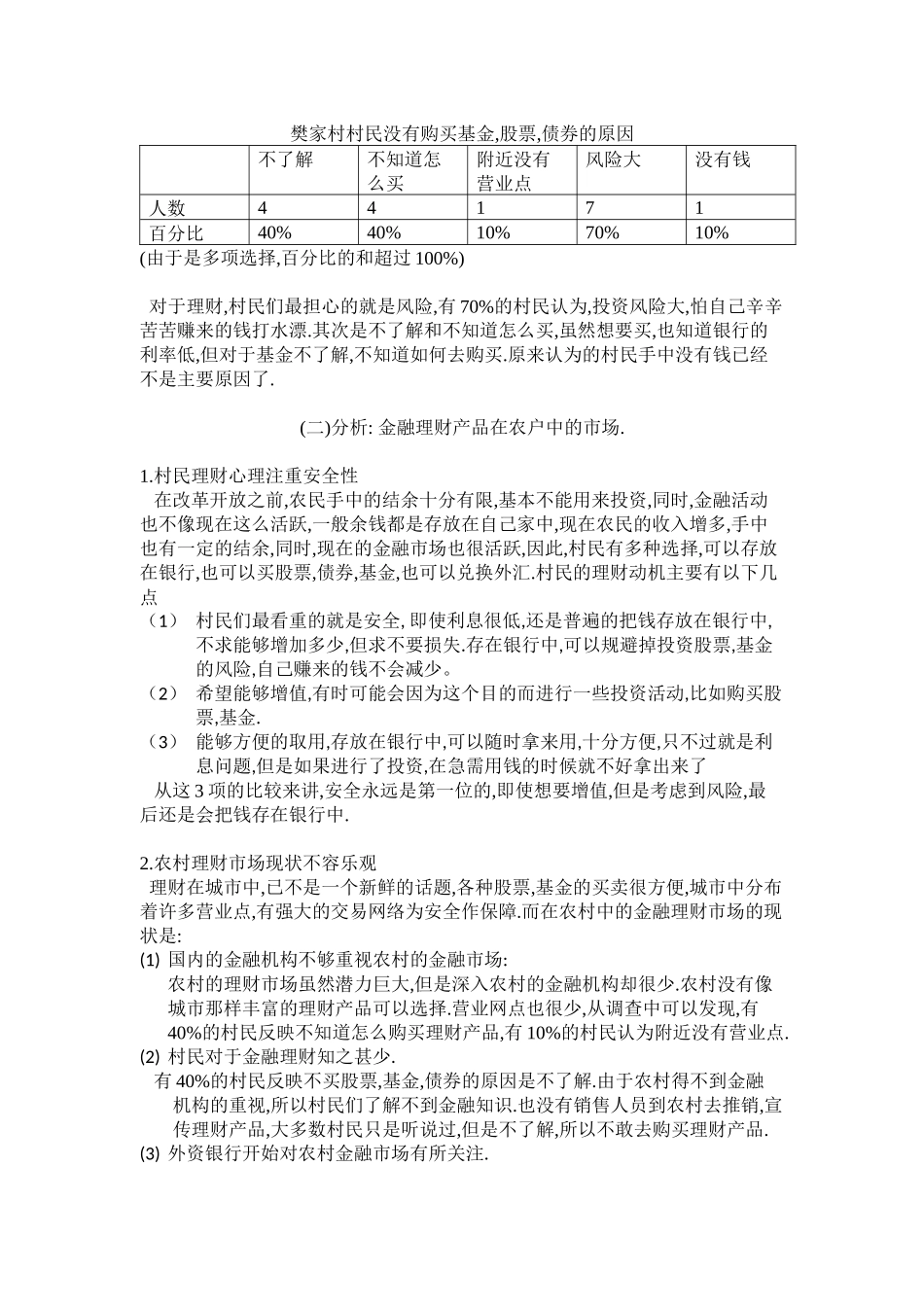 金融理财产品在农户中的市场_第3页