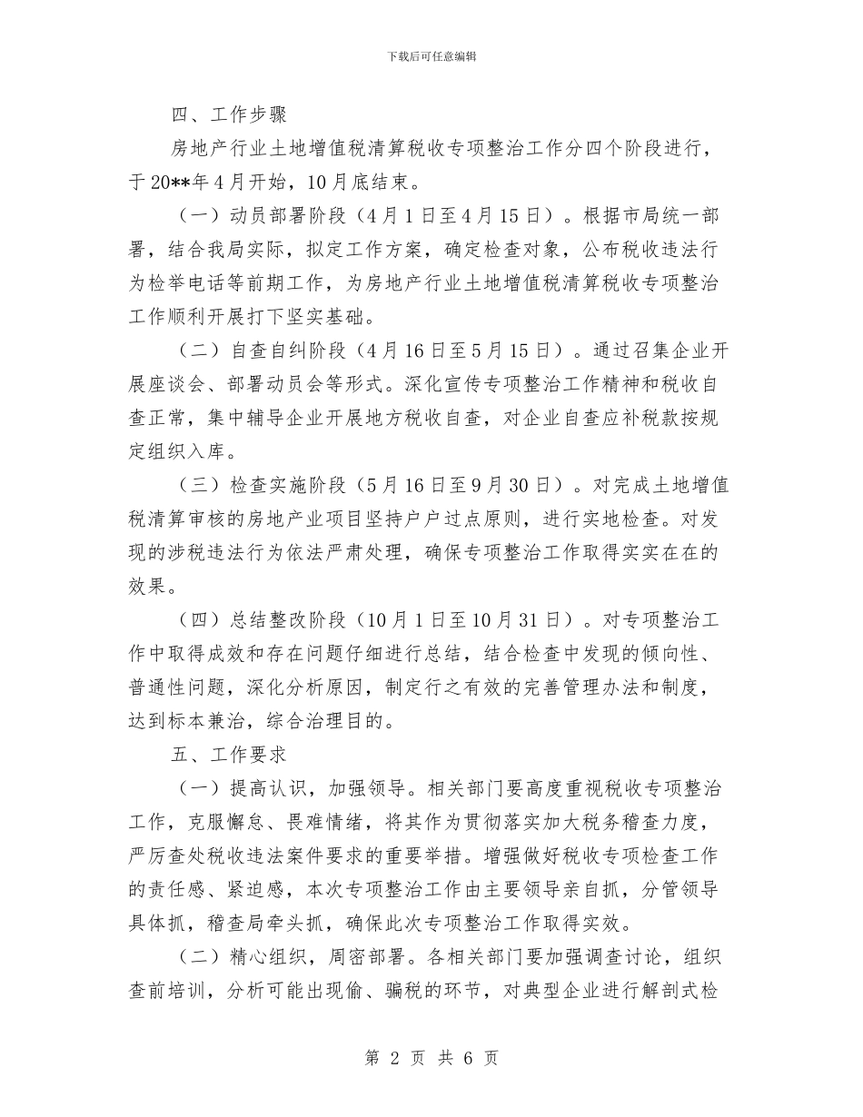 房地产行业土地增值税清算整治方案与房地产项目宣传企划方案汇编_第2页