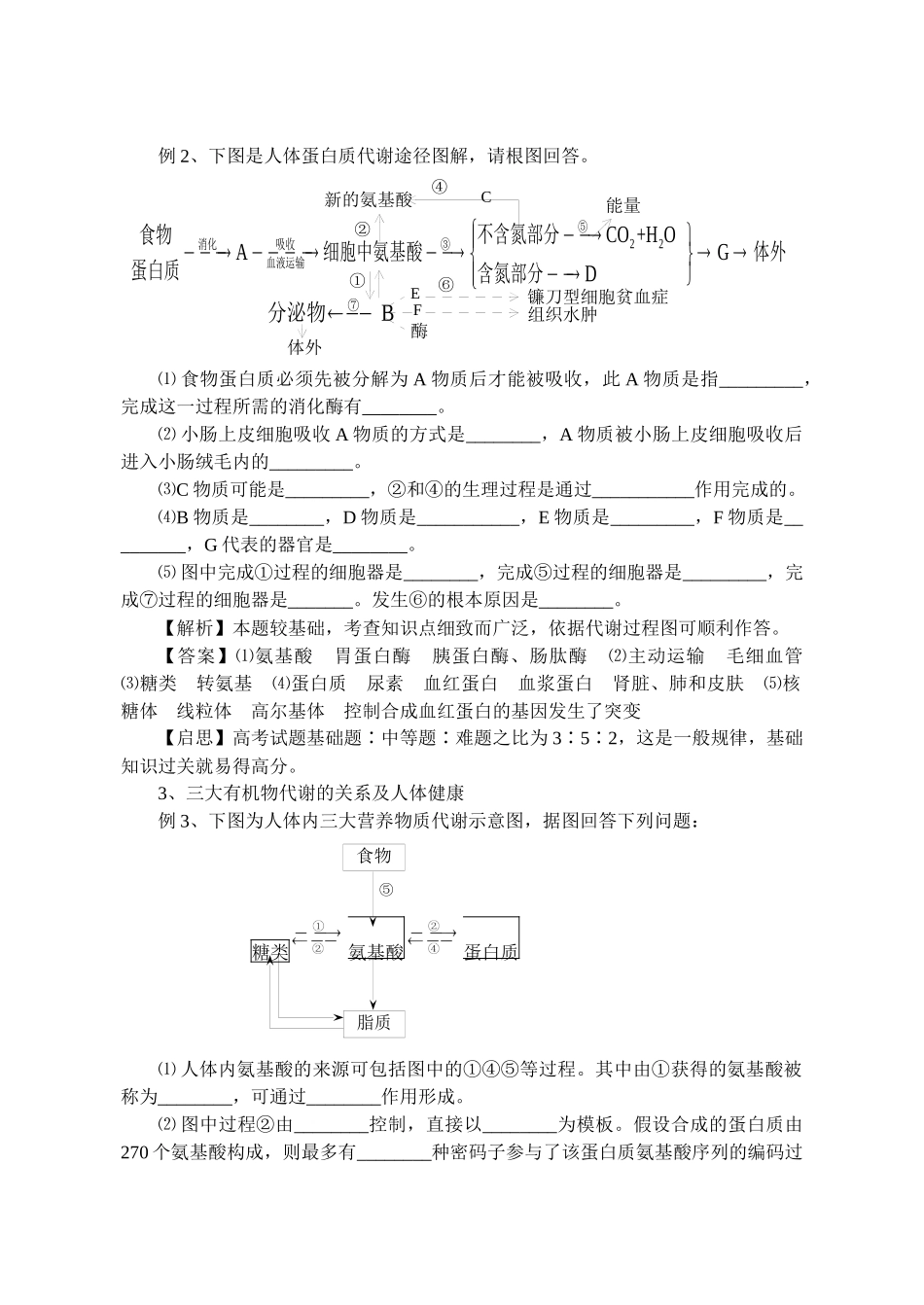 专题二生物的新陈代谢_第2页