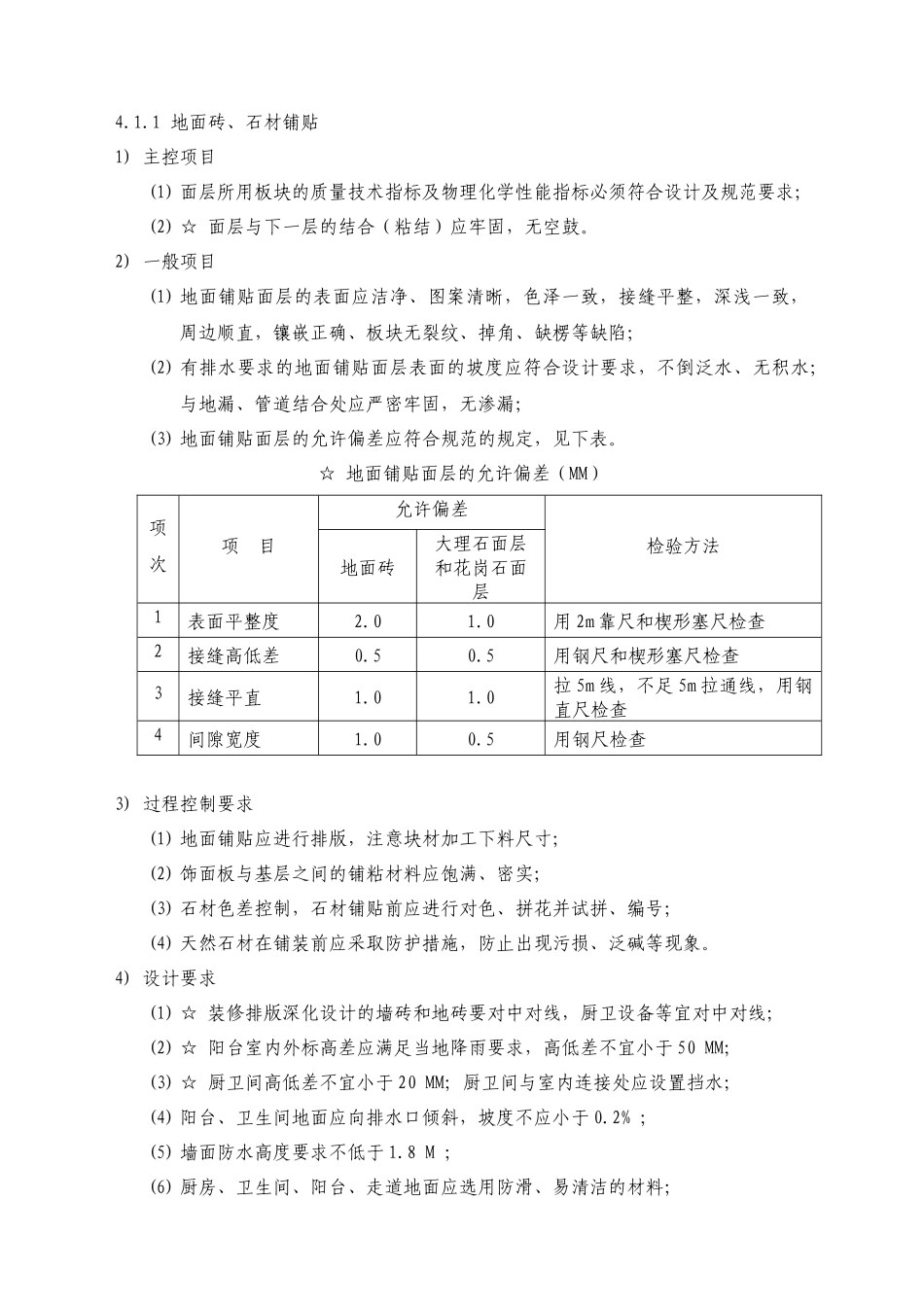 某地产全装修住宅工程质量标准_第2页