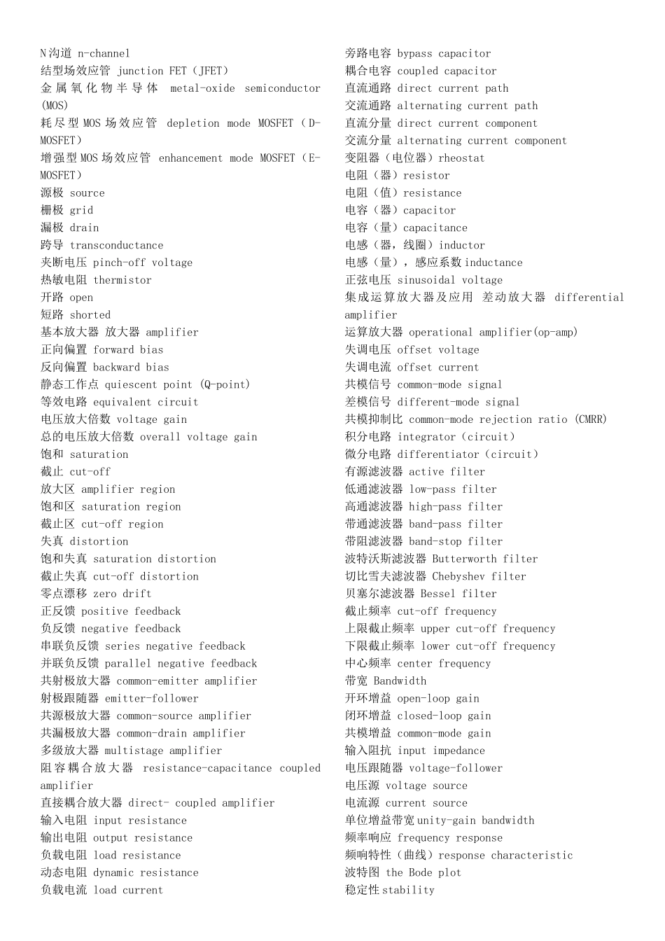 电力电子专业英语单词汇总_第3页