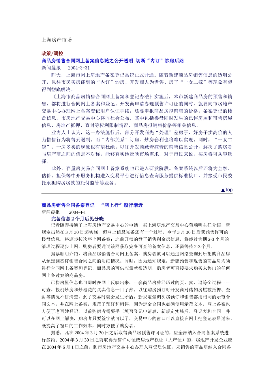 上海房地产一周动态(1)_第1页