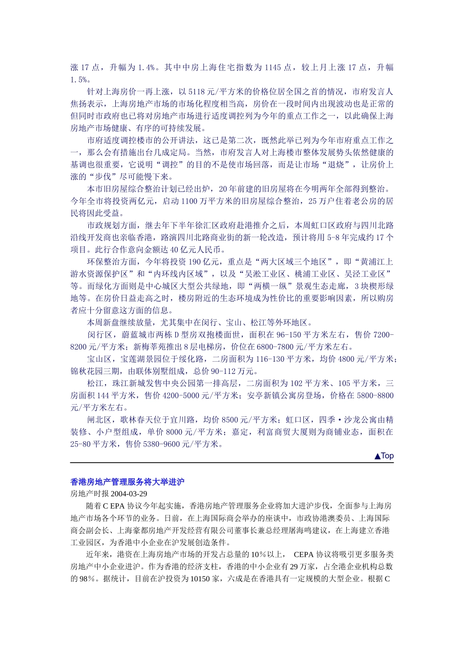 上海房地产一周动态(1)_第3页