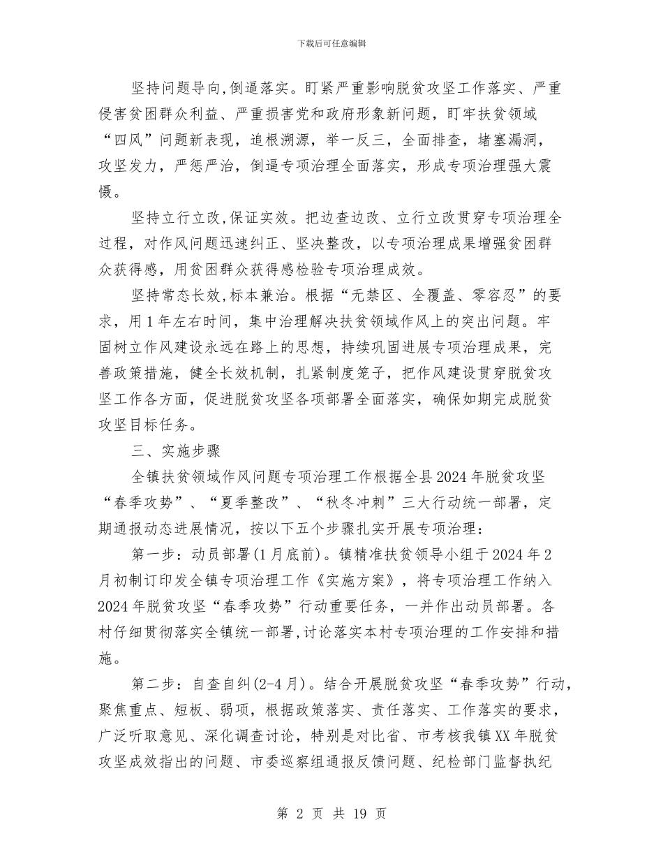 扶贫领域作风治理方案与扶贫领域作风问题治理工作方案汇编_第2页
