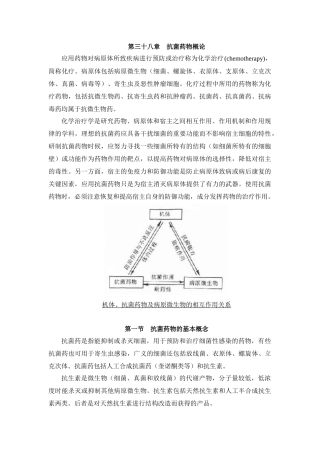 相关附件-第三十八章抗菌药物概论