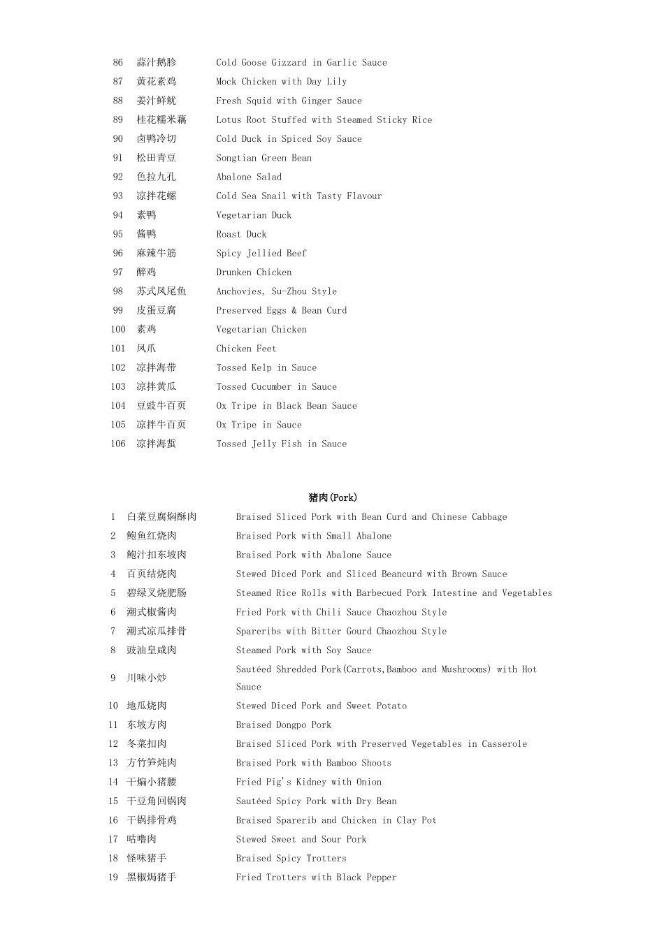 北京市餐饮业菜单英文翻译_第3页