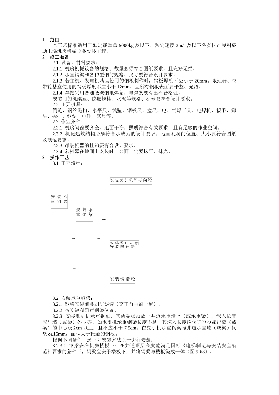机房机械设备安装工艺标准论述_第2页