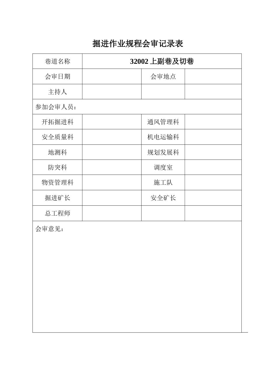 裴沟矿32002上副巷及切巷作业规程_第2页