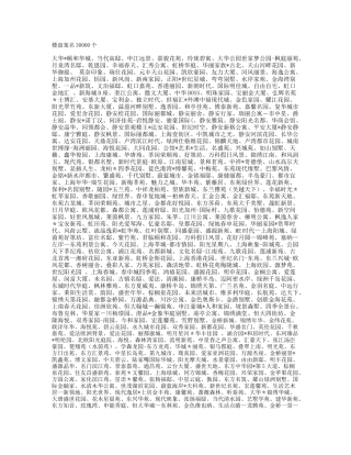 B楼盘案名30000个