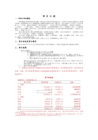 画眉坳钨矿审计小结