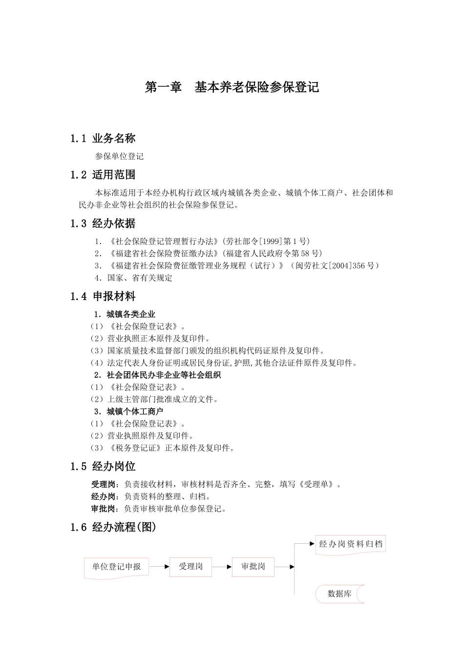 福建省基本养老保险业务经办标准化手册第五稿试行_第3页
