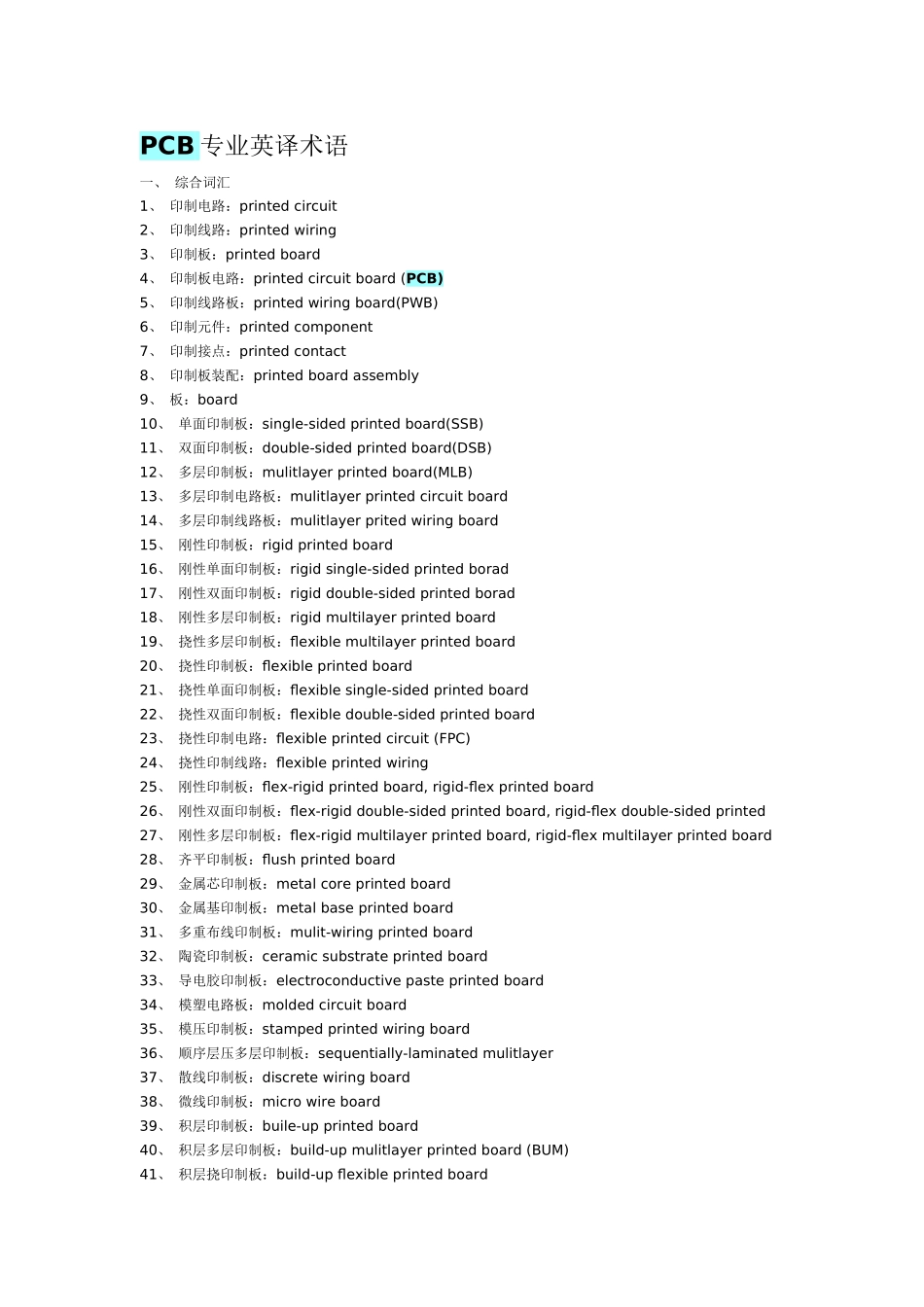 PCB专业英译术语_第1页