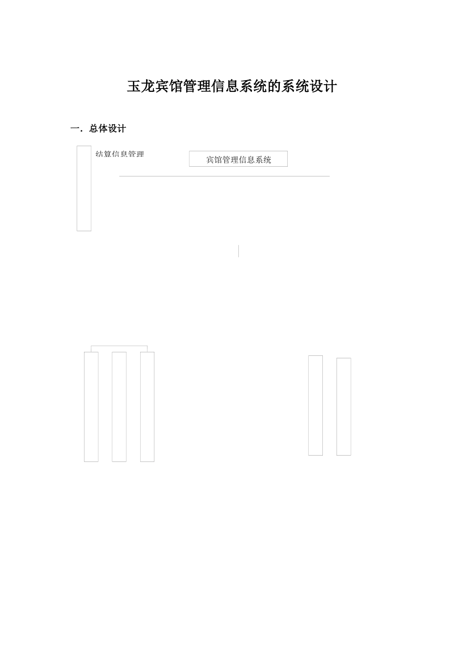 玉龙宾馆管理信息系统的系统设计_第1页
