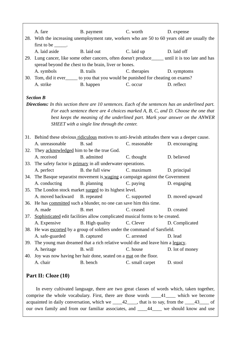 某年交大工程硕士英语考试真题_第3页
