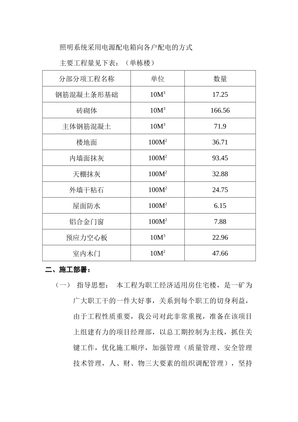 职工型住宅楼施工组织设计_第2页