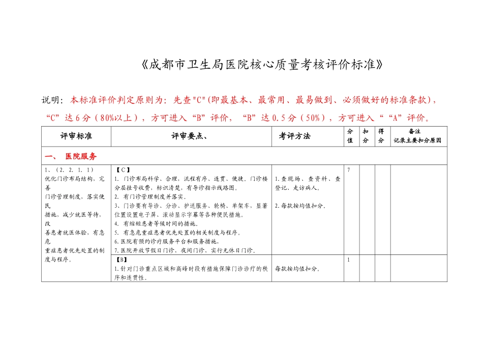 医疗质量检查标准(67定稿)1_第2页