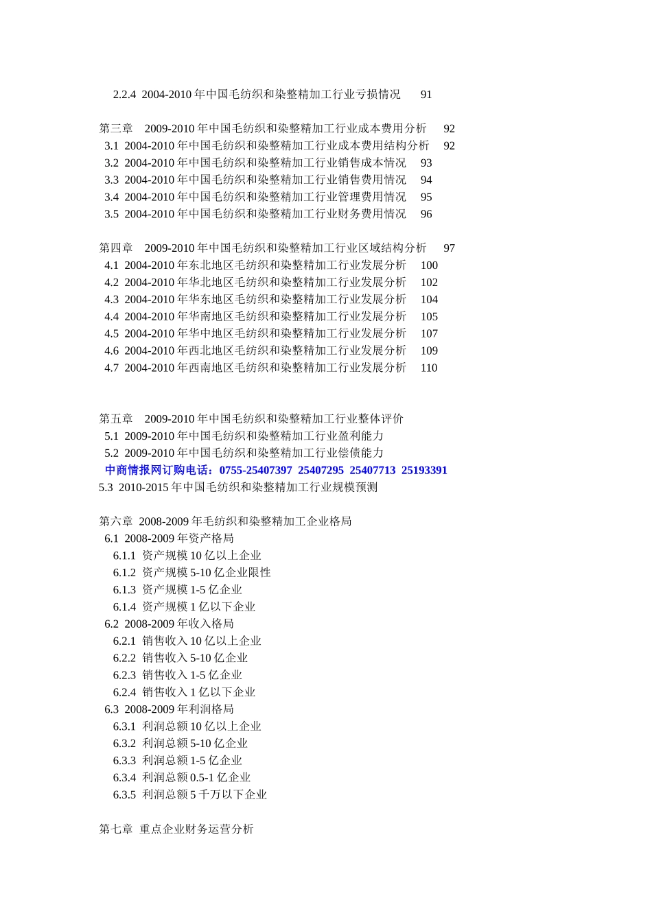 XXXX年版中国毛纺织和染整精加工行业调研及领先企业咨..._第2页