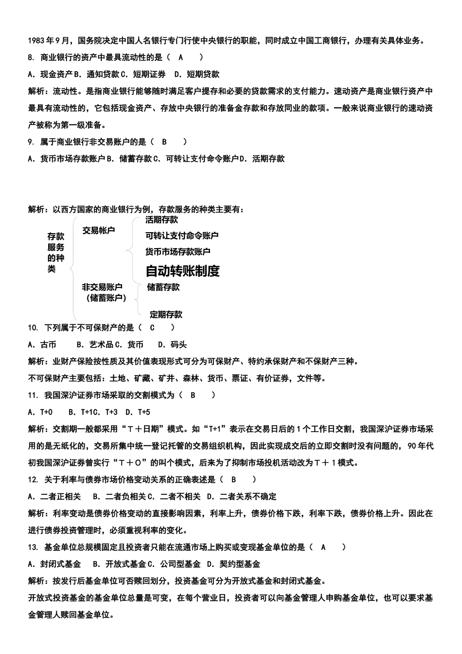 金融理论与实务试题_第2页