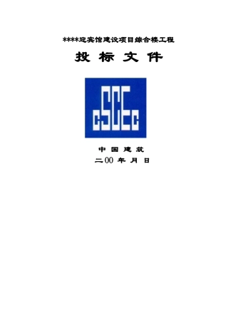 迎宾馆建设项目综合楼工程