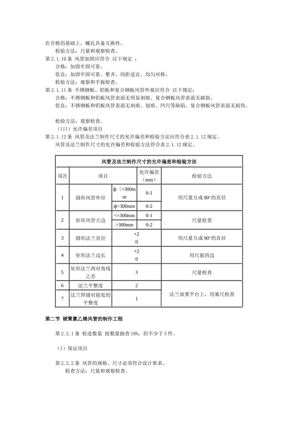 通风与空调安装工程质量检验评定标准_第2页