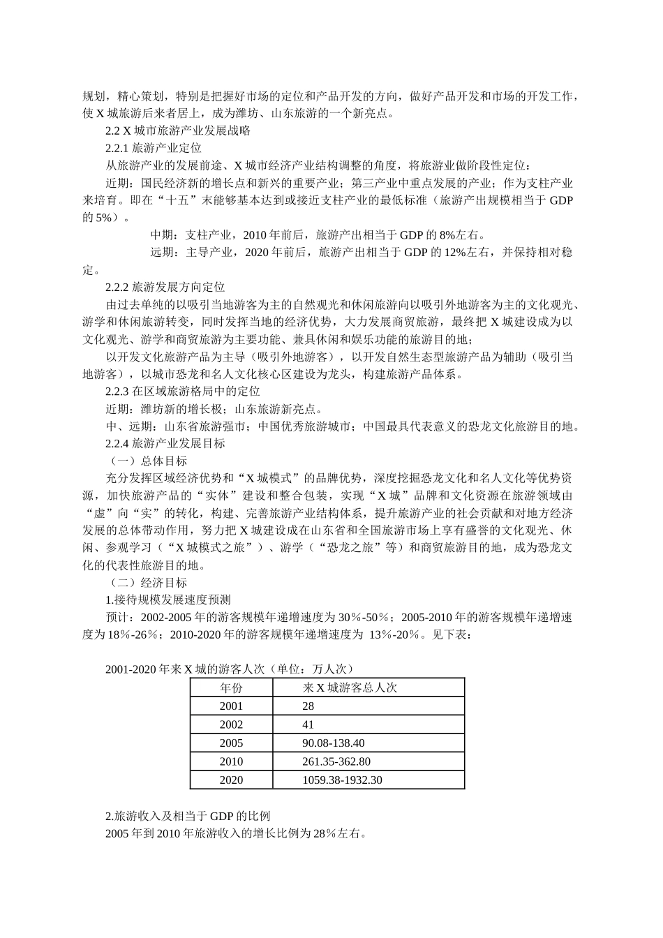 X城市旅游产业发展总体规划(1)_第3页