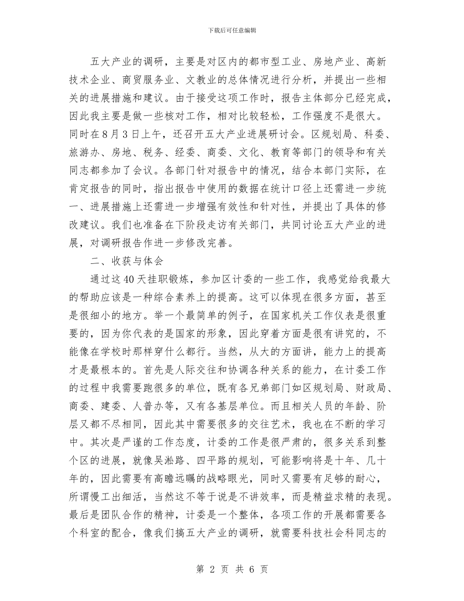 挂职锻炼工作总结与挂职驻村干部2024年终个人总结范文汇编_第2页