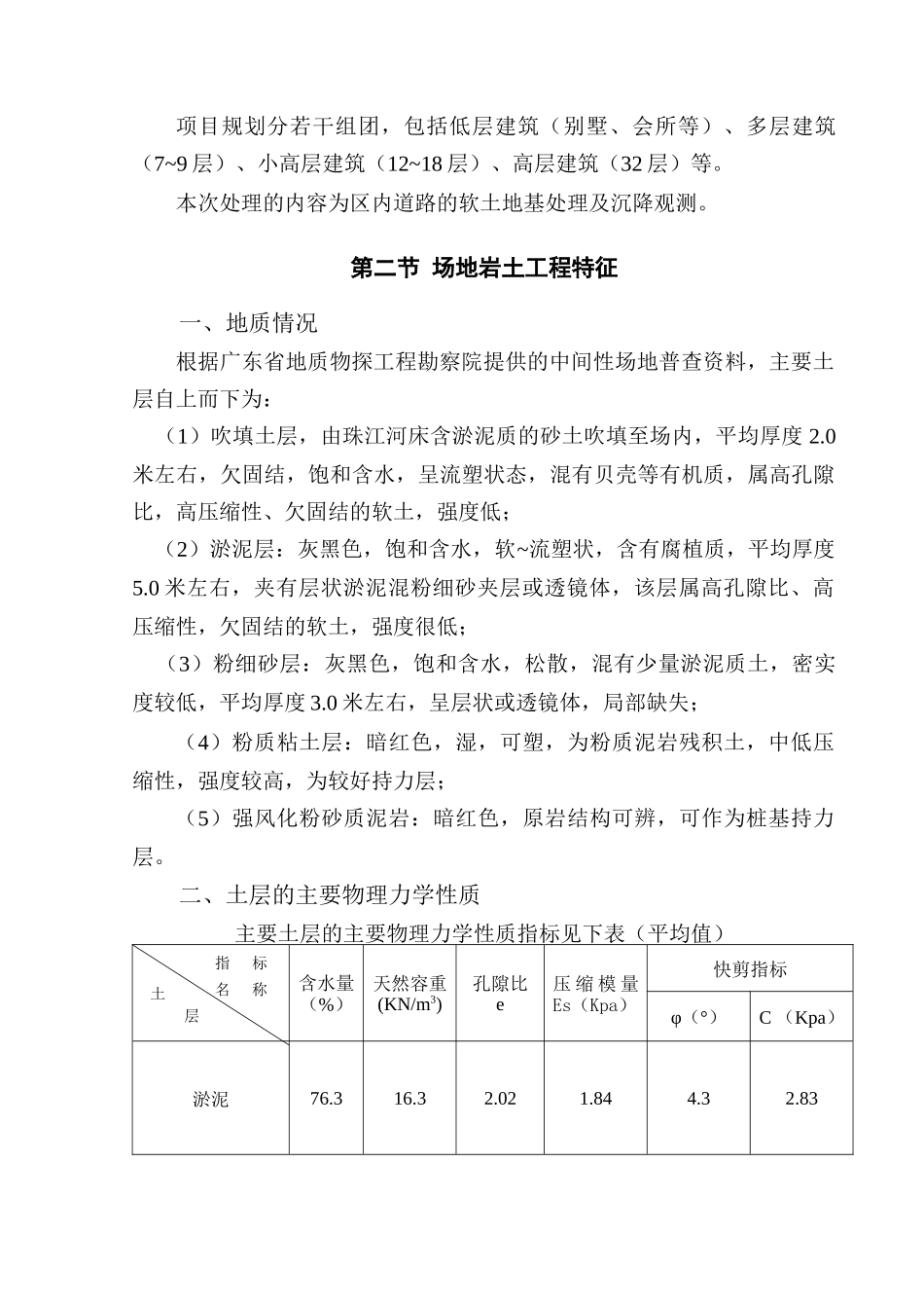 住宅发展项目软基处理工程施工组织设计_第3页