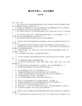 露天矿负责人_安全员（DOC182页）