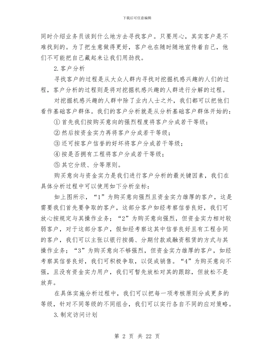 挖掘机销售工作总结与挤奶工_第2页
