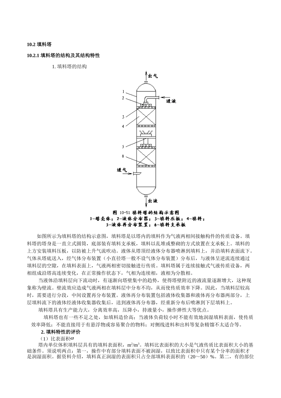化工设备---填料塔结构_第1页