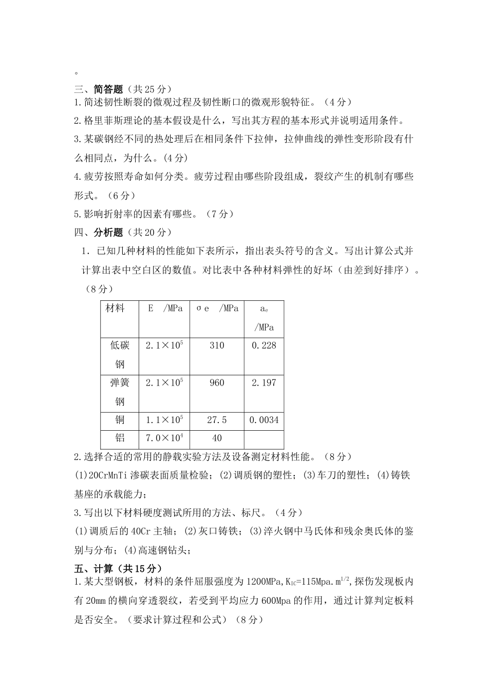 材料性能学考试试题_第3页