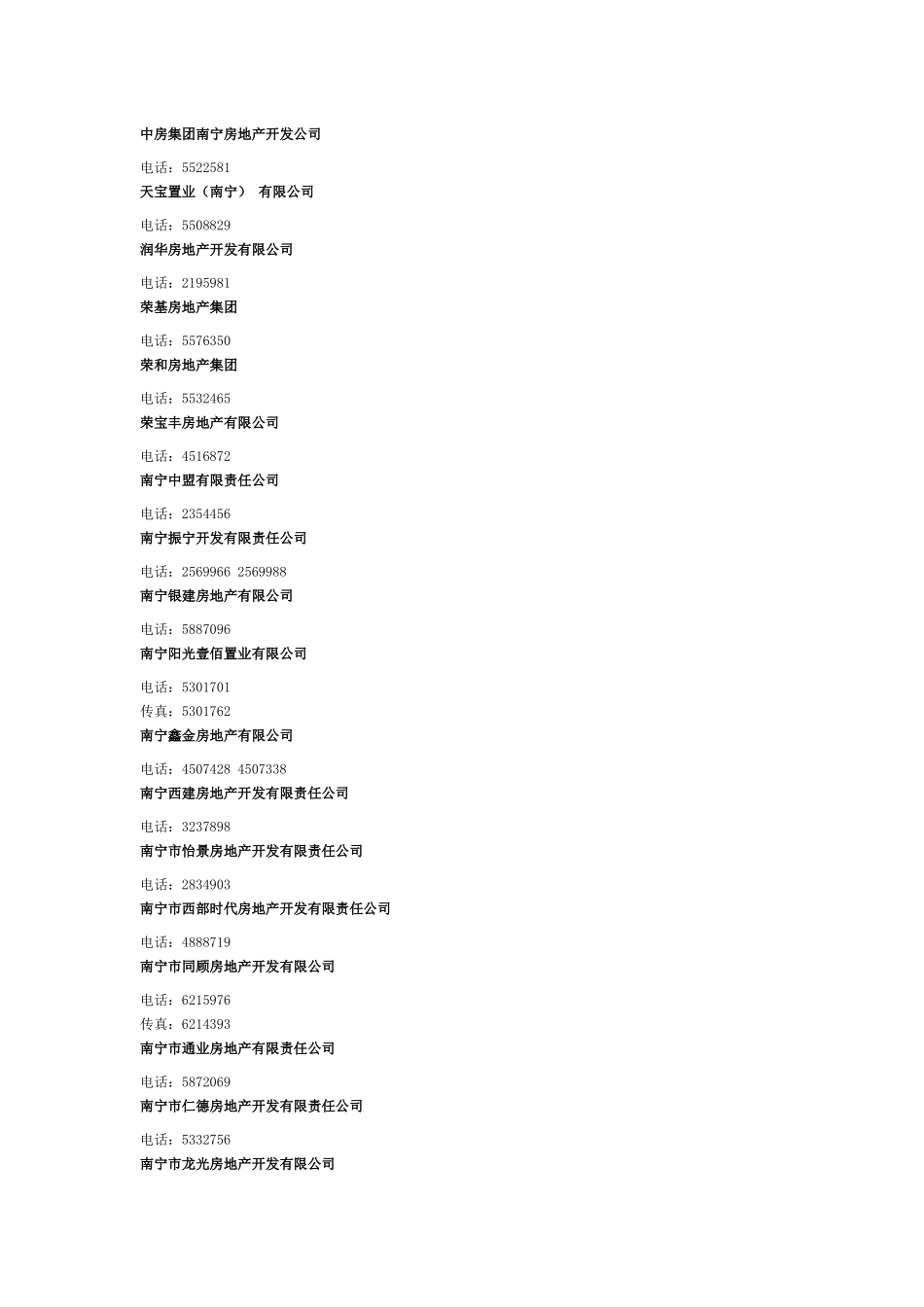 中房集团南宁房地产开发公司_第1页