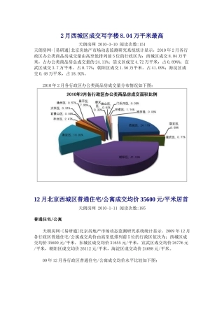 北京市西城区房地产资料