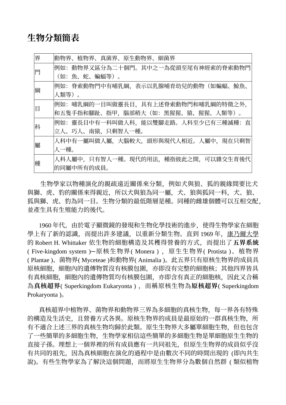 生物分类简表_第1页