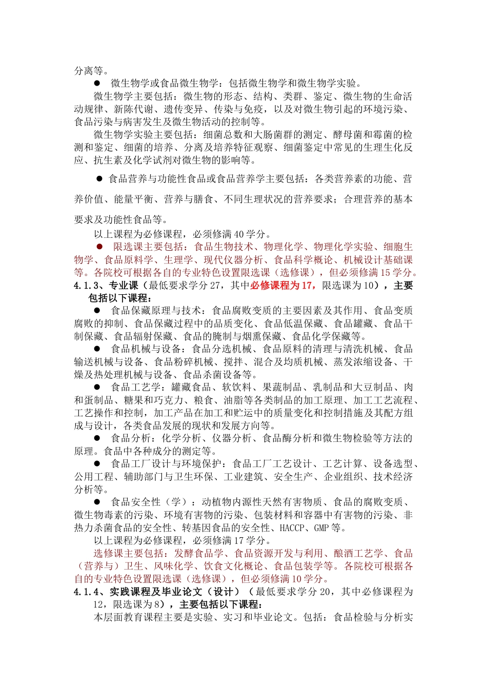 食品科学与工程专业评估标准_第3页