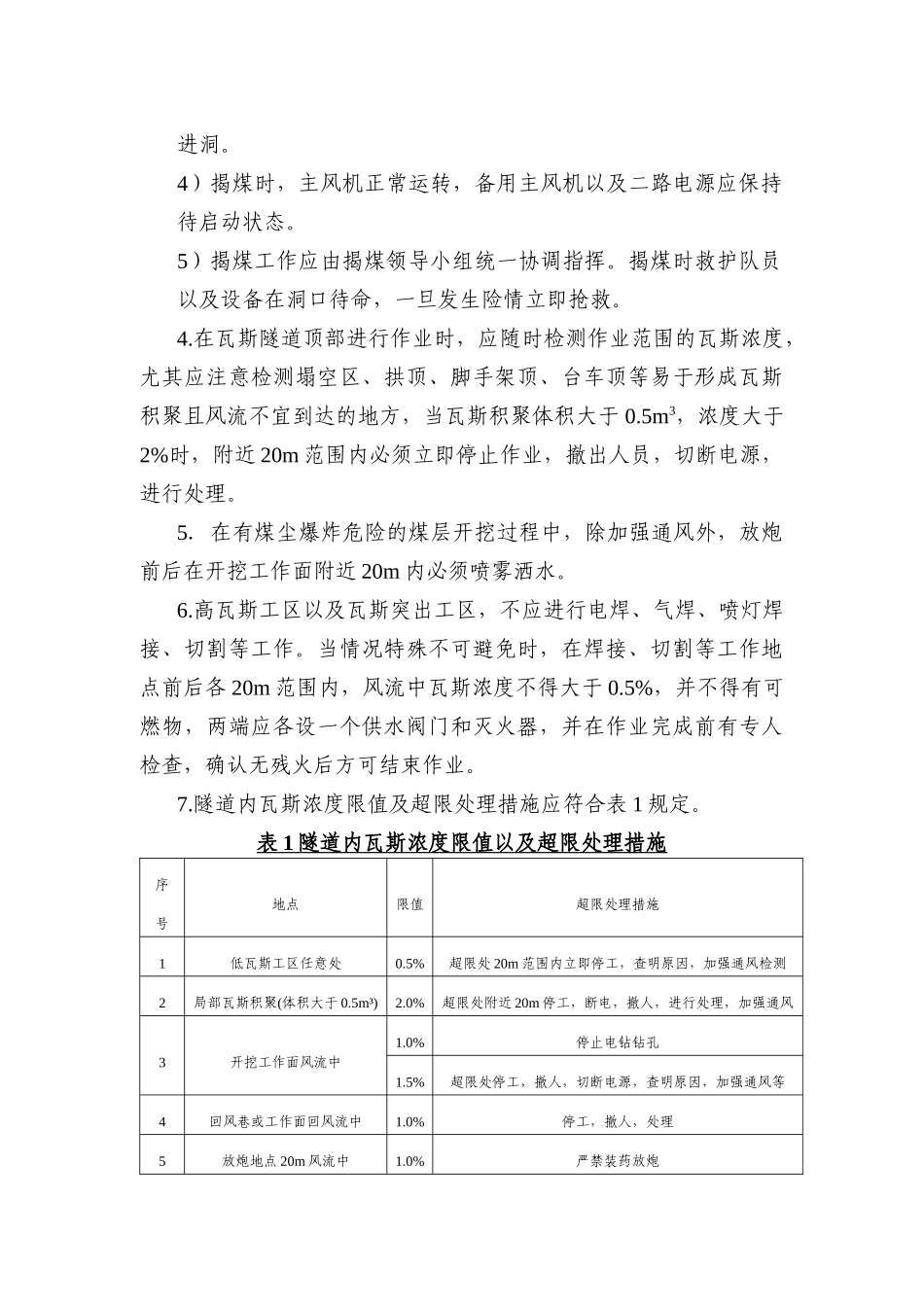 瓦斯隧道施工区安全要求及措施_第3页