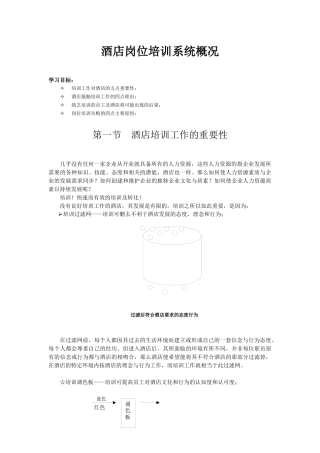 酒店系统培训之（36）酒店岗位培训系统概况