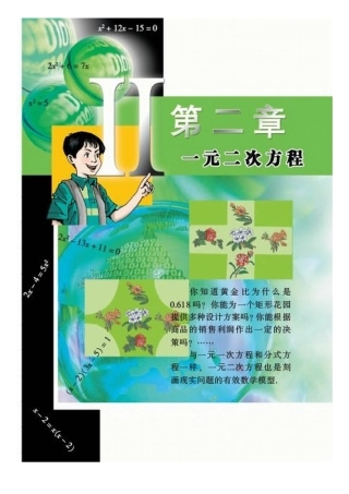 北师大版九年级上 第二章 一元二次方程 电子课本