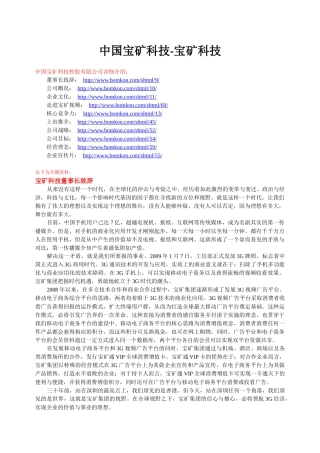 WORD格式文档下载-中国宝矿科技-宝矿科技