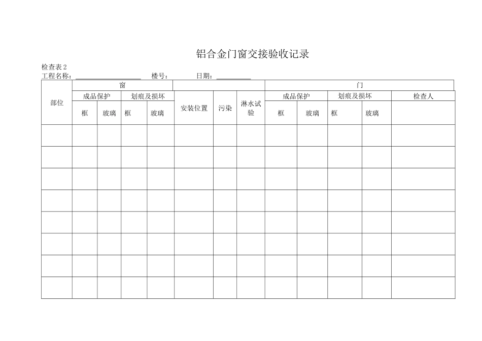 某地产全装修检查验收表格_第2页