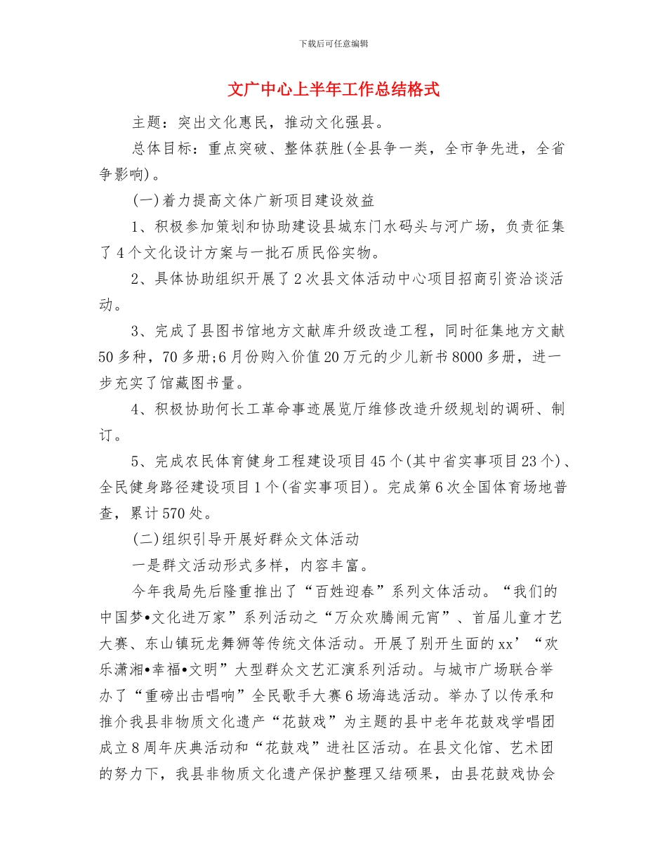 文学社编辑部工作总结范本与文广中心上半年工作总结格式汇编_第3页