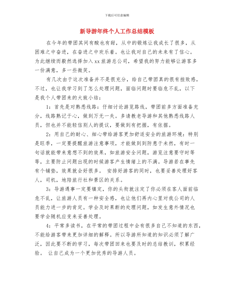 新导游工作总结与新导游年终个人工作总结模板汇编_第2页