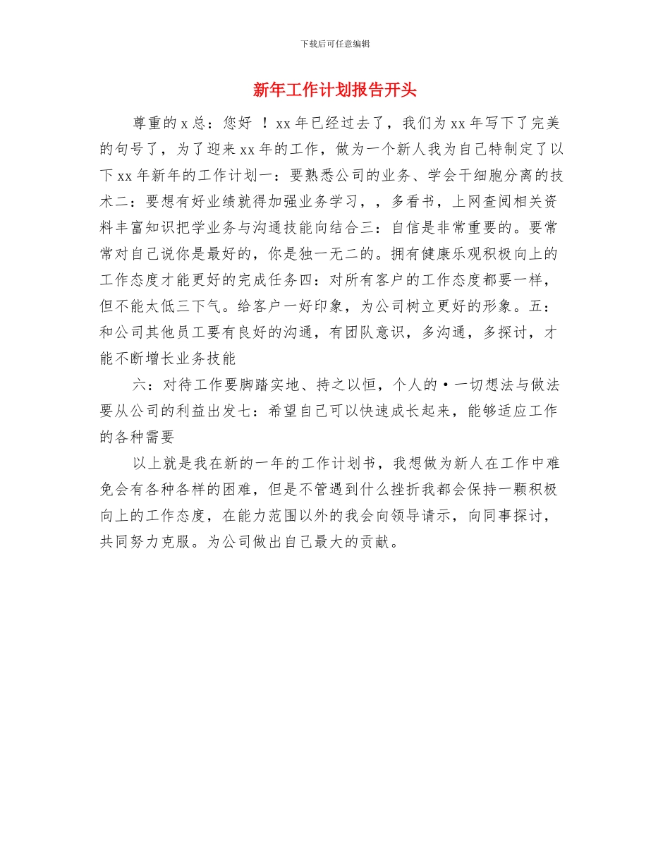 新年工作计划报告与新年工作计划报告开头汇编_第2页