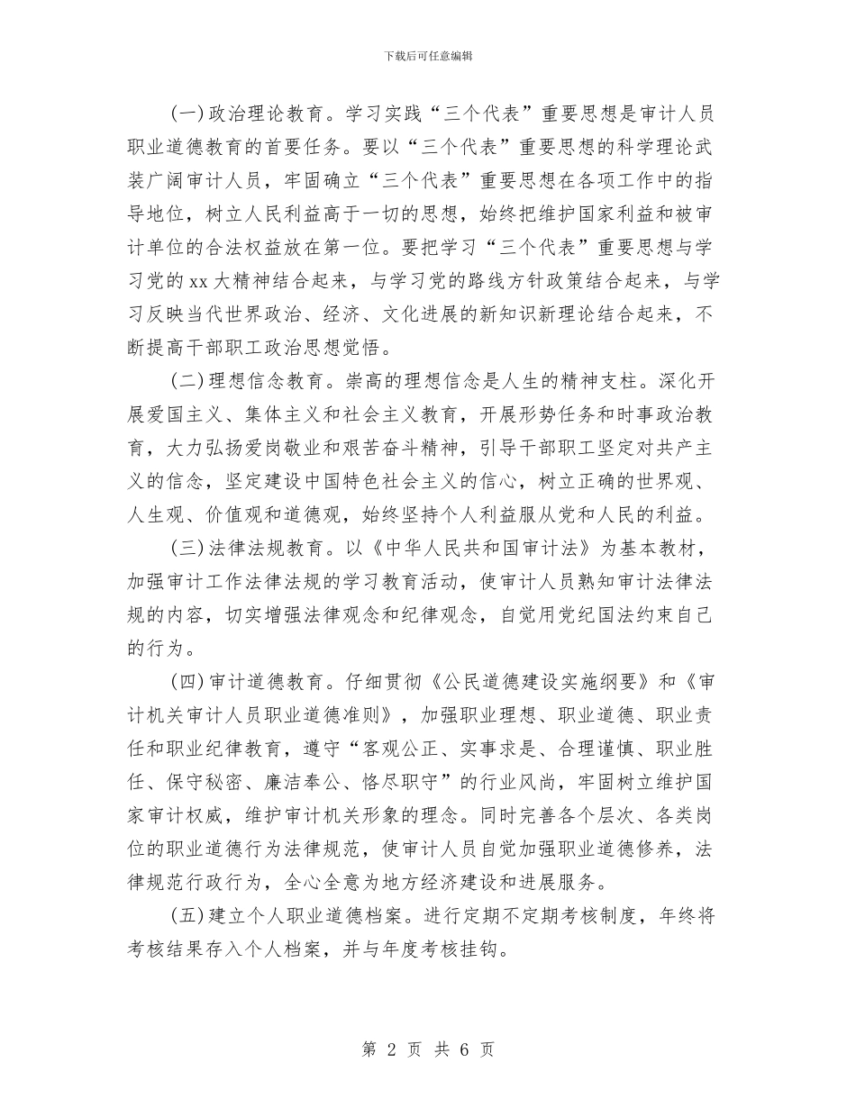 最新2024审计局工作计划范文与最新2024客服工作计划范文汇编_第2页