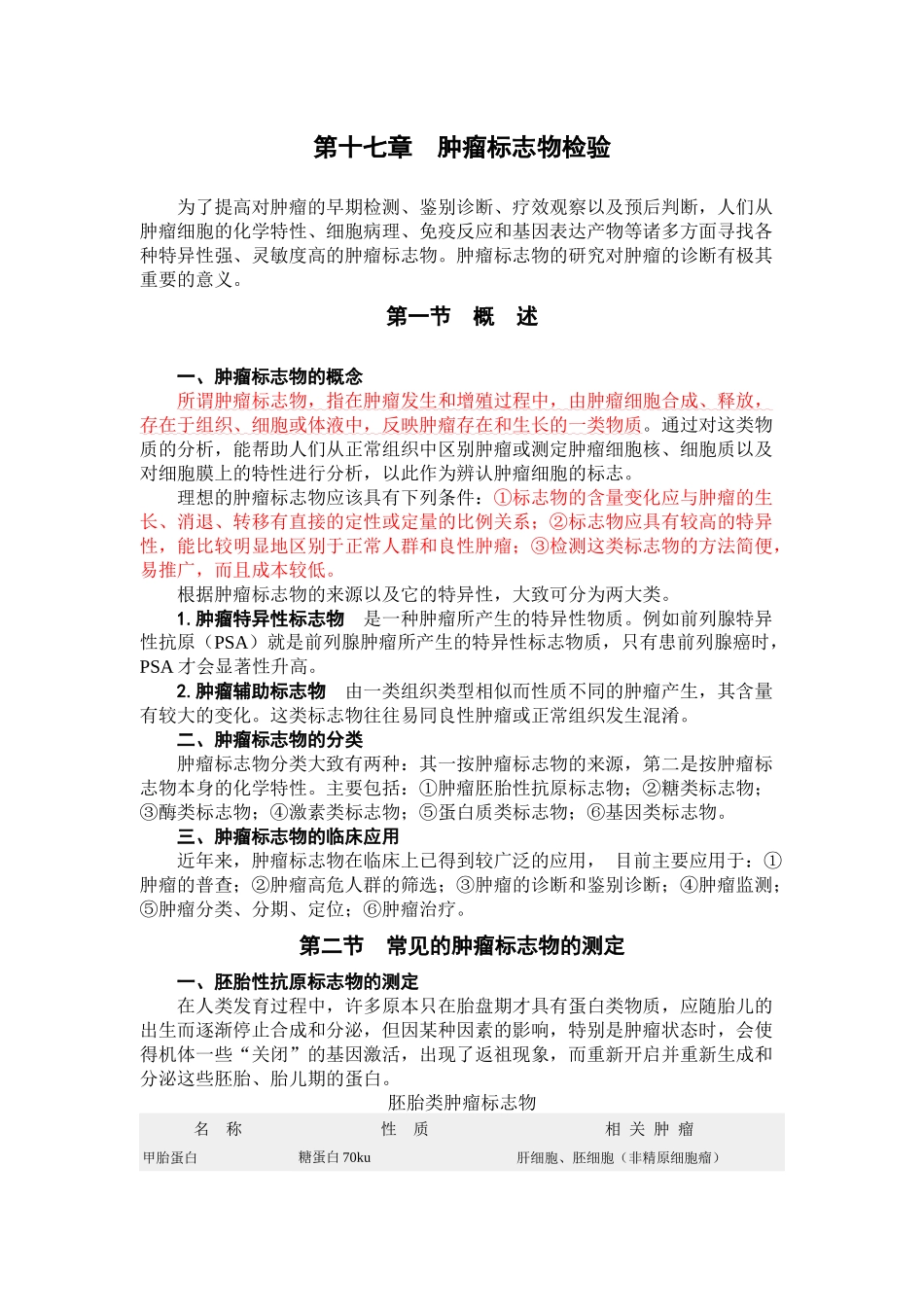 第十七章肿瘤标志物检验-天然药物化学精品课程_第1页